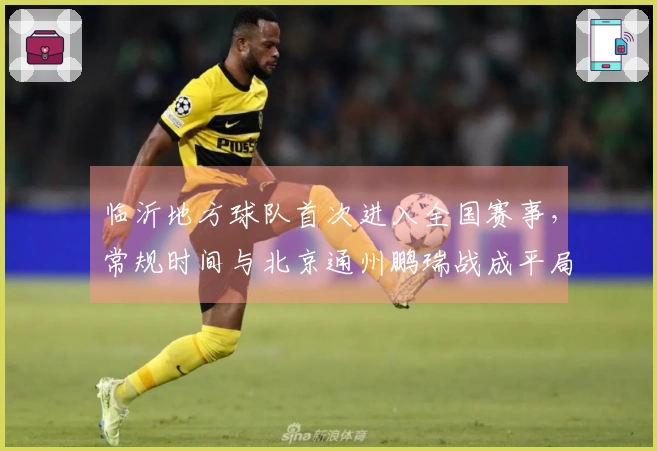 临沂地方球队首次进入全国赛事，常规时间与北京通州鹏瑞战成平局，点球决战以2：4遗憾出局。